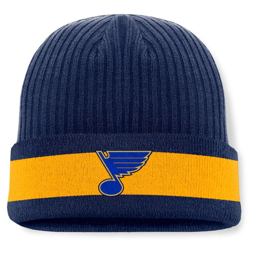 St. Louis Blues Fanatics Blueliner Cuffed Knit Hat