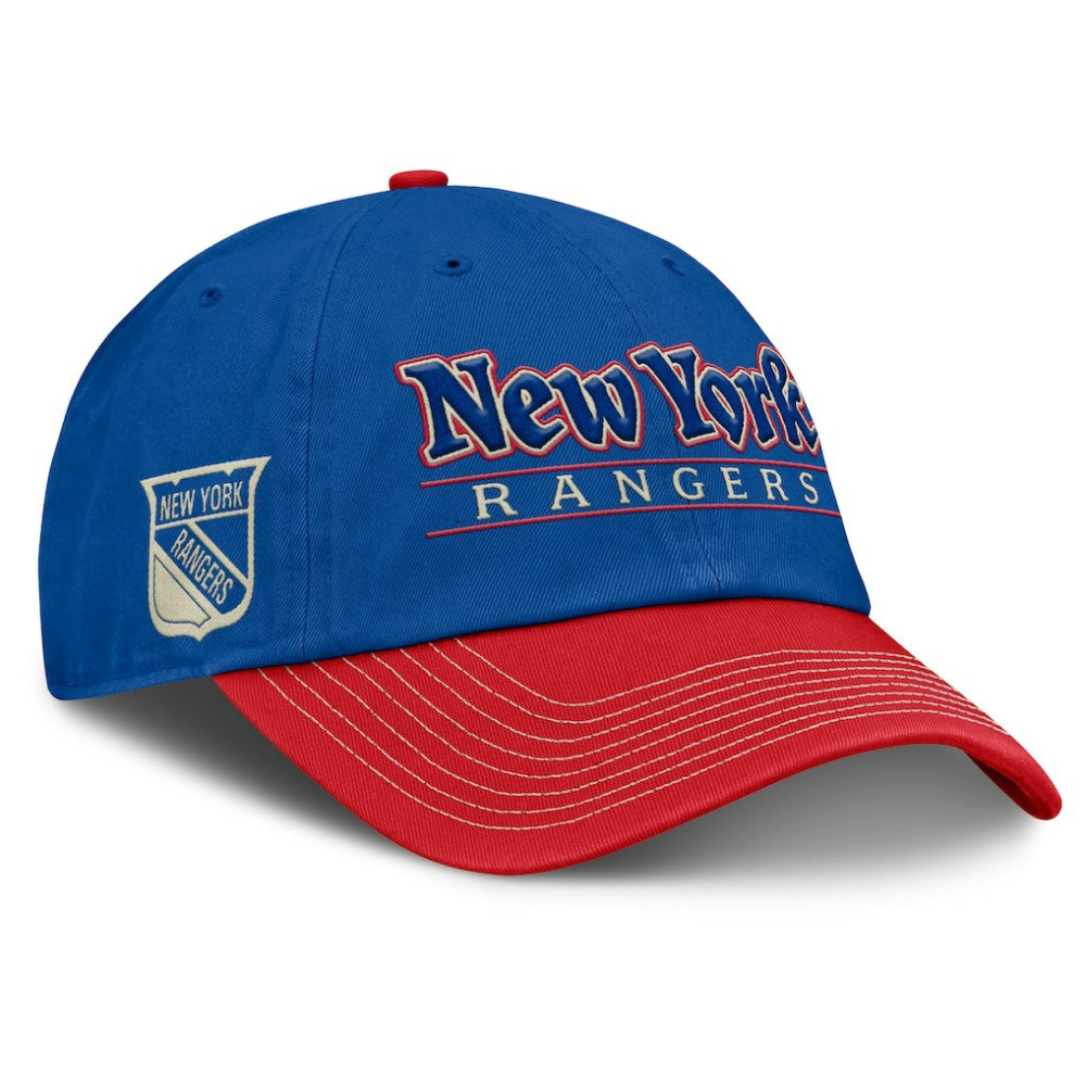 New York Rangers Fanatics Heritage Home Ice Two-Tone Adjustable Hat
