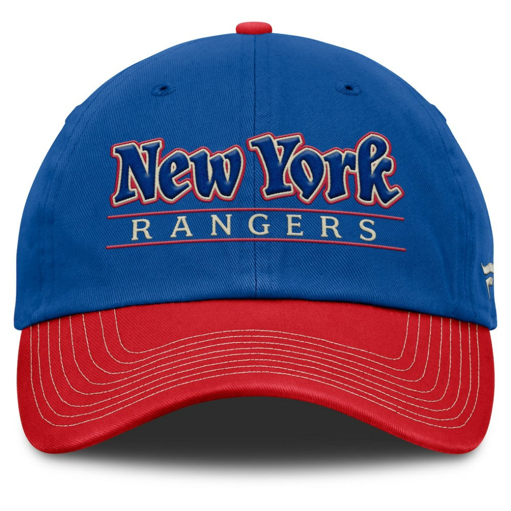 New York Rangers Fanatics Heritage Home Ice Two-Tone Adjustable Hat
