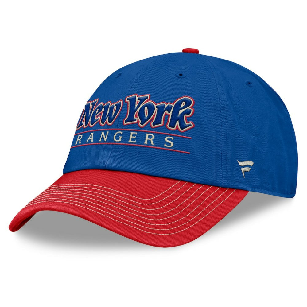 New York Rangers Fanatics Heritage Home Ice Two-Tone Adjustable Hat