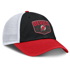New Jersey Devils Fanatics Fundamental One-Time Trucker Adjustable Hat
