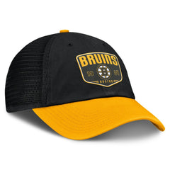 Boston Bruins Fanatics Fundamental One-Time Trucker Adjustable Hat