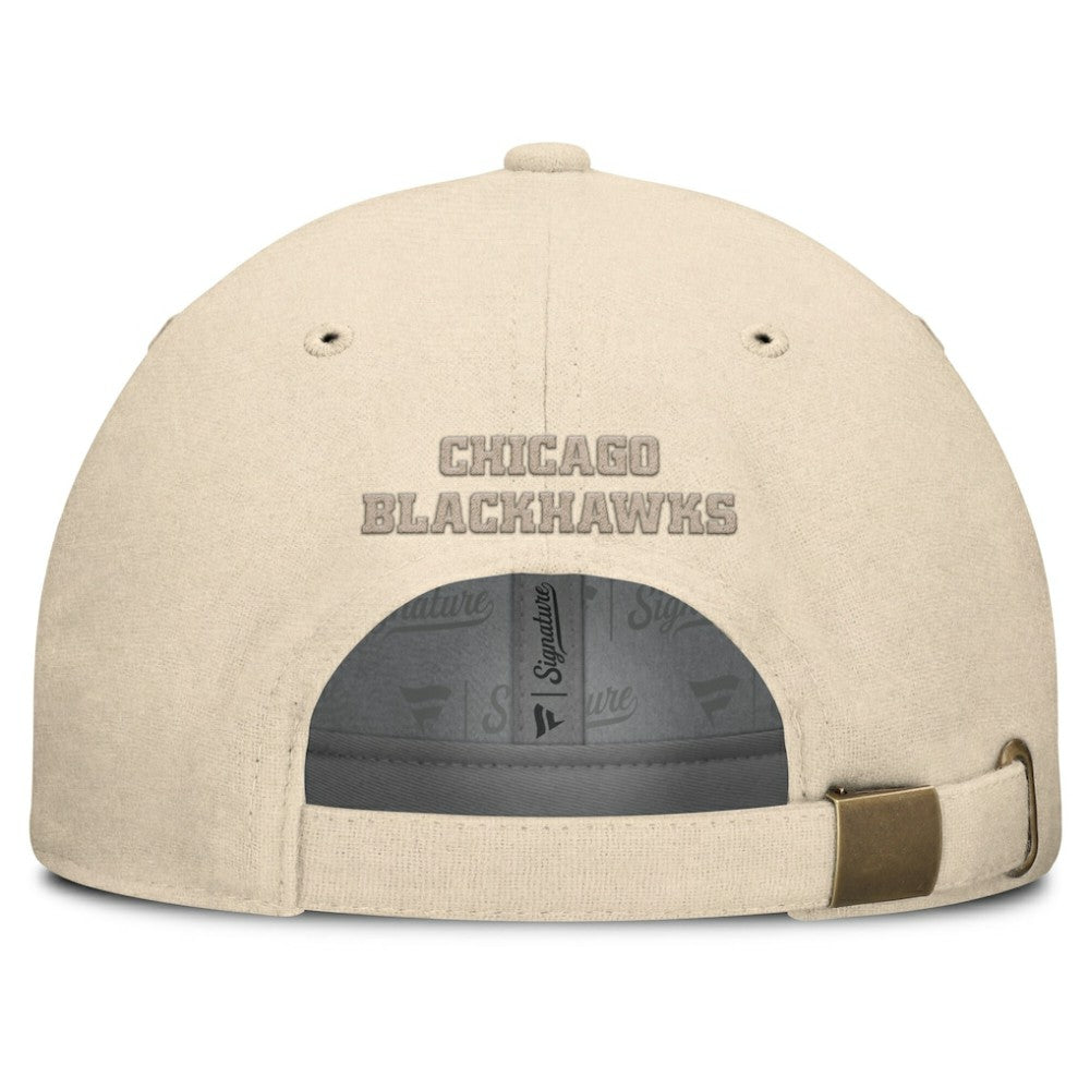 Chicago Blackhawks Fanatics Front Office Canvas Adjustable Hat