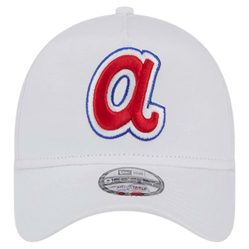 Atlanta Braves TC A-Frame 9FORTY Adjustable Hat - White | New Era