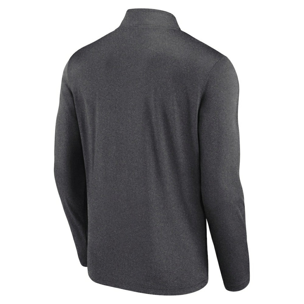 Philadelphia Flyers Logo Athletic Head-to-Head Raglan Quarter-Zip Top