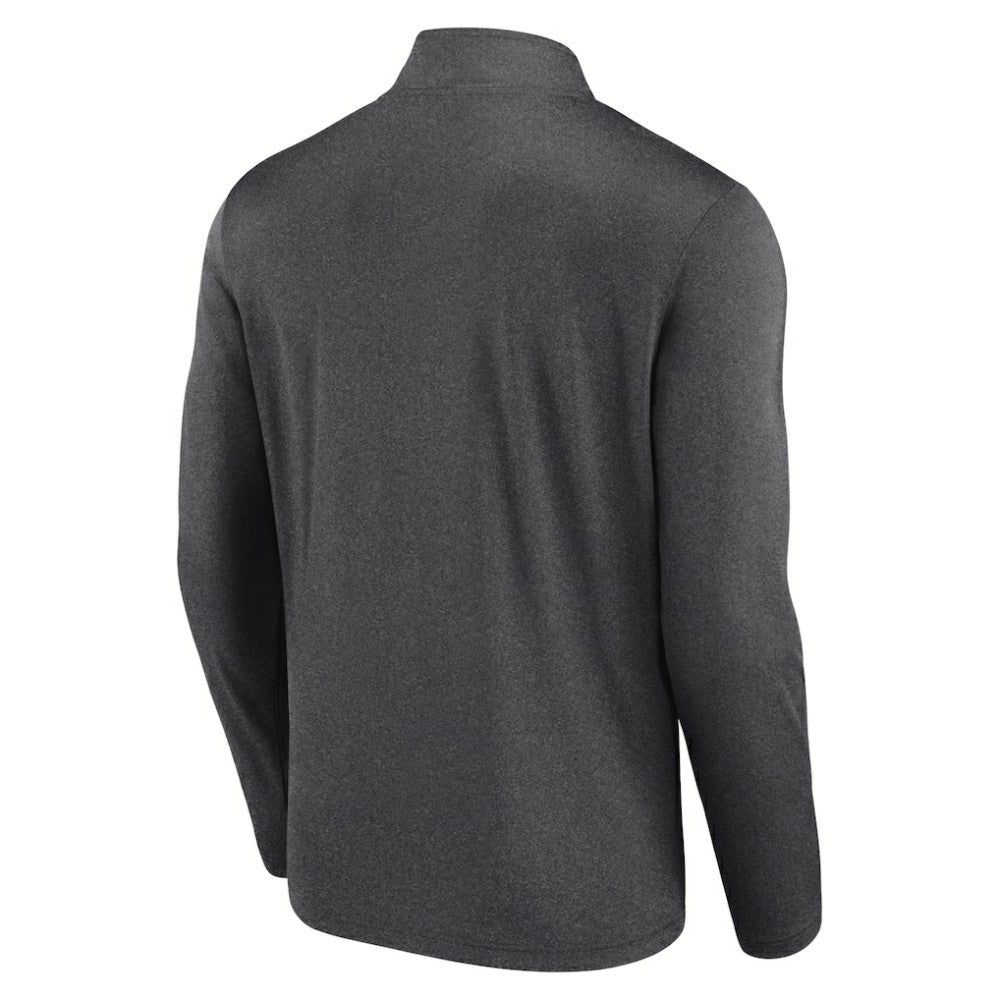 Pittsburgh Penguins Logo Athletic Head-to-Head Raglan Quarter-Zip Top