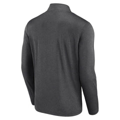Boston Bruins Logo Athletic Head-to-Head Raglan Quarter-Zip Top
