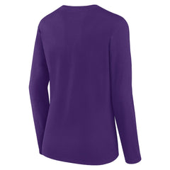 NFL Minnesota Vikings Logo Athletic Women's Grip Long Sleeve T-Shirt