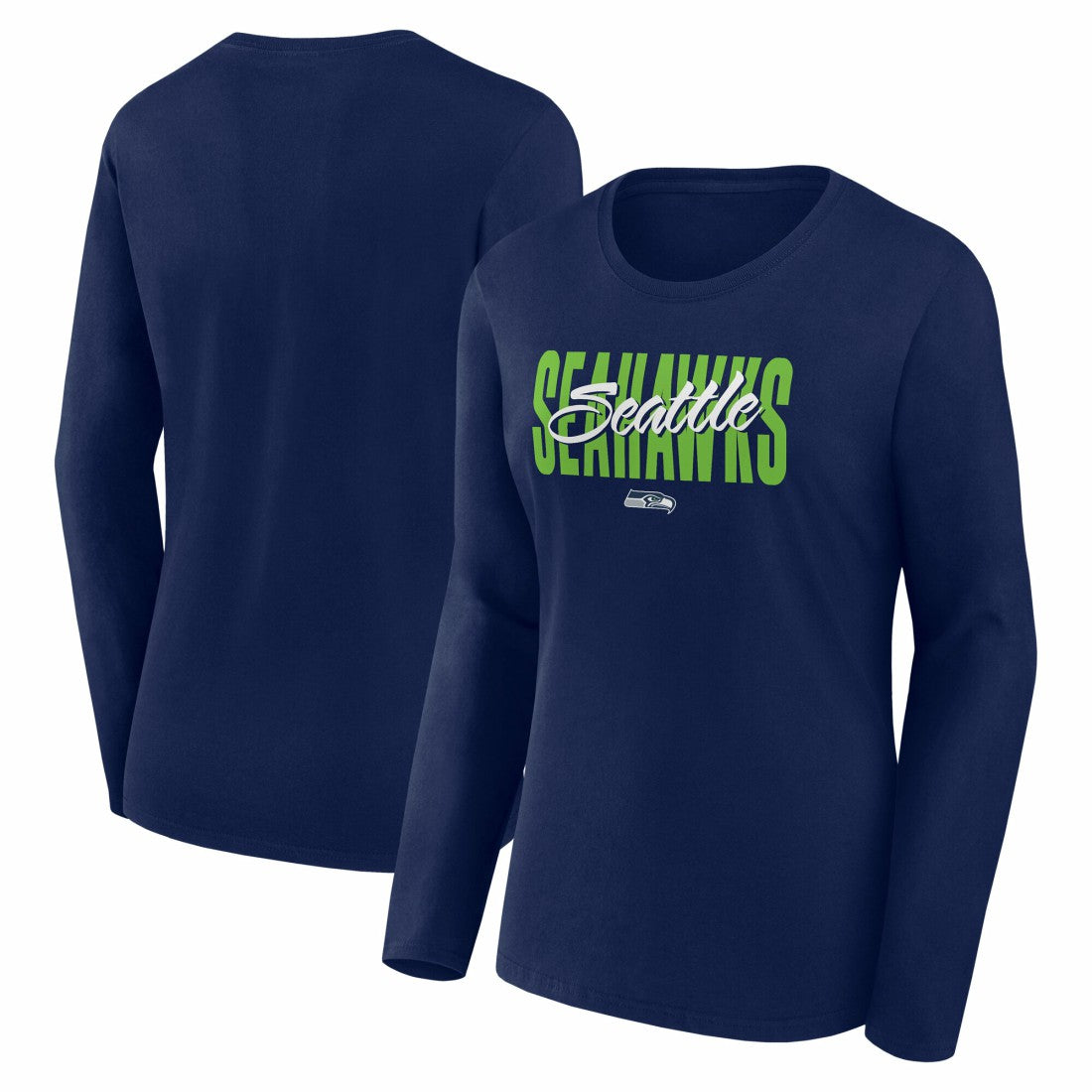 NFL Seattle Seahawks Logo Athletic Women's Grip Long Sleeve T-Shirt