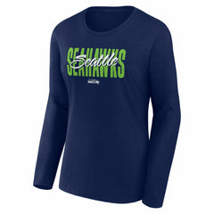 NFL Seattle Seahawks Logo Athletic Women's Grip Long Sleeve T-Shirt