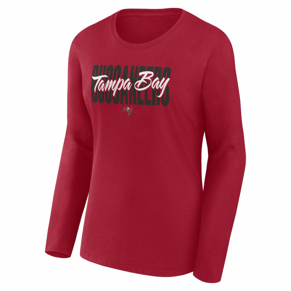 NFL Tampa Bay Buccaneers Logo Athletic Women's Grip Long Sleeve T-Shirt