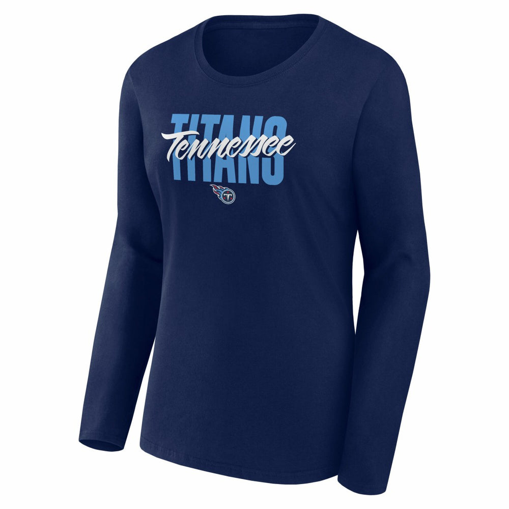 NFL Tennessee Titans Logo Athletic Women's Grip Long Sleeve T-Shirt