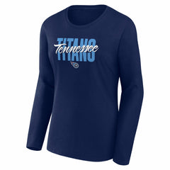 NFL Tennessee Titans Logo Athletic Women's Grip Long Sleeve T-Shirt
