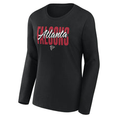 NFL Atlanta Falcons Logo Athletic Women's Grip Long Sleeve T-Shirt