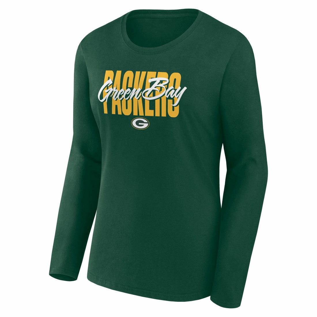 NFL Green Bay Packers Logo Athletic Women's Grip Long Sleeve T-Shirt