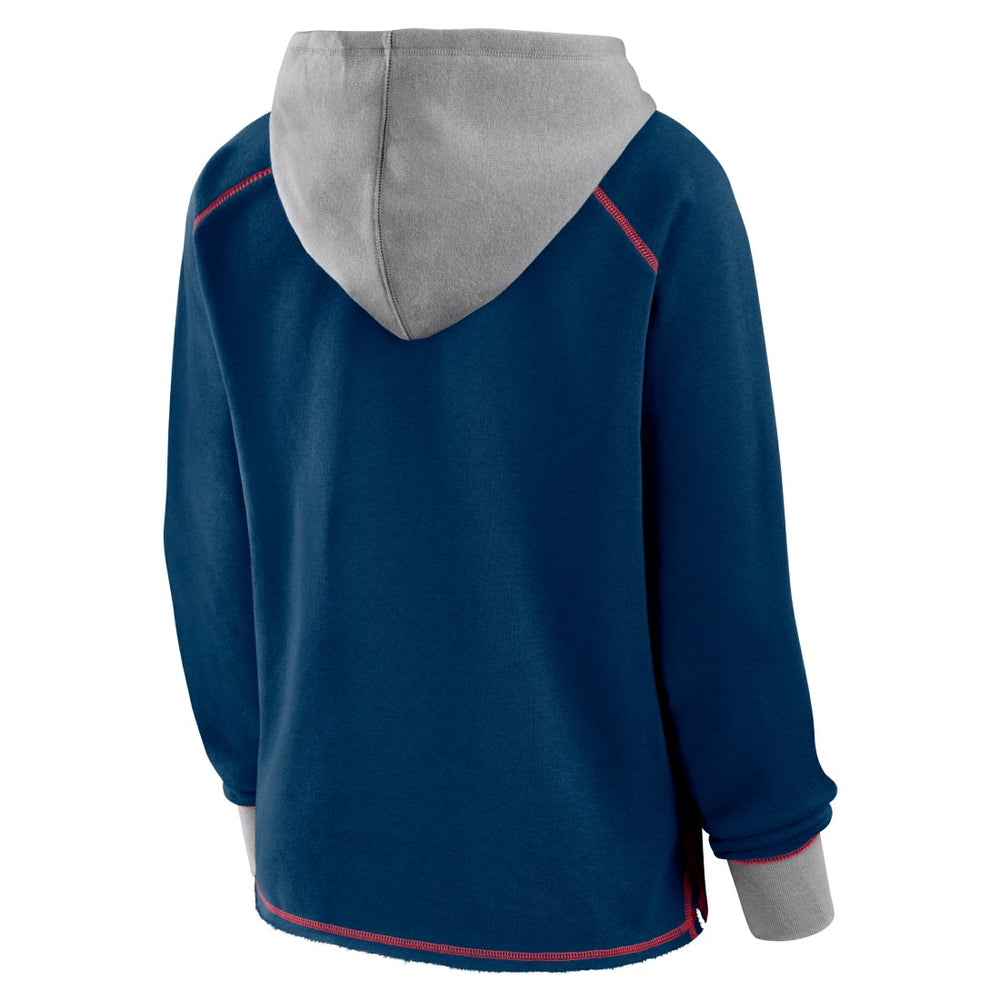 NFL Houston Texans Logo Athletic Women's Boom Fleece Pullover V-Neck Hoodie
