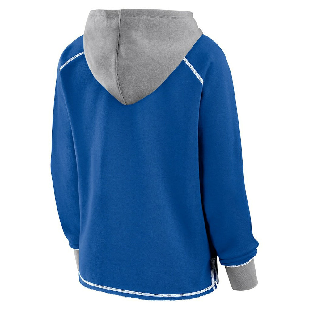 NFL Indianapolis Colts Logo Athletic Women's Boom Fleece Pullover V-Neck Hoodie