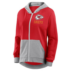 NFL Kansas City Chiefs Logo Athletic Women's Hit It French Terry Full-Zip Hoodie