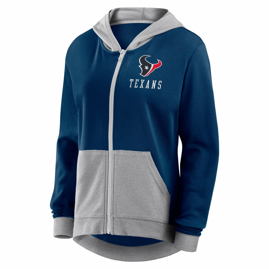 NFL Houston Texans Logo Athletic Women's Hit It French Terry Full-Zip Hoodie
