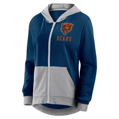 NFL Chicago Bears Logo Athletic Women's Hit It French Terry Full-Zip Hoodie