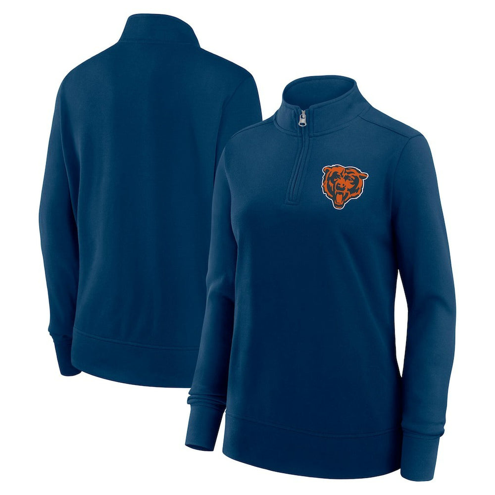 NFL Chicago Bears Logo Athletic Women's Velocity Quarter-Zip Jacket