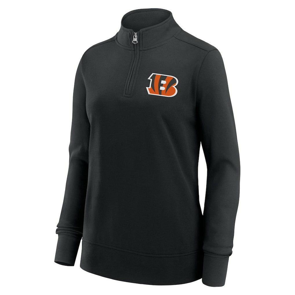 NFL Cincinnati Bengals Logo Athletic Women's Velocity Quarter-Zip Jacket
