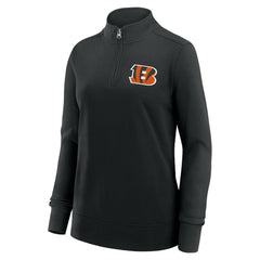 NFL Cincinnati Bengals Logo Athletic Women's Velocity Quarter-Zip Jacket