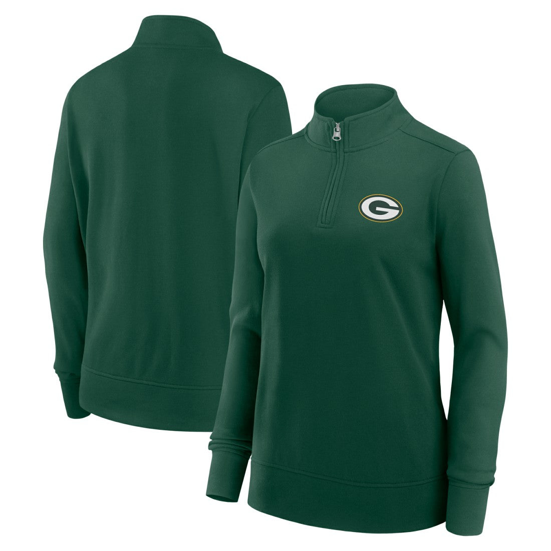 NFL Green Bay Packers Logo Athletic Women's Velocity Quarter-Zip Jacket