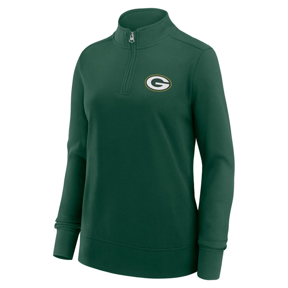 NFL Green Bay Packers Logo Athletic Women's Velocity Quarter-Zip Jacket