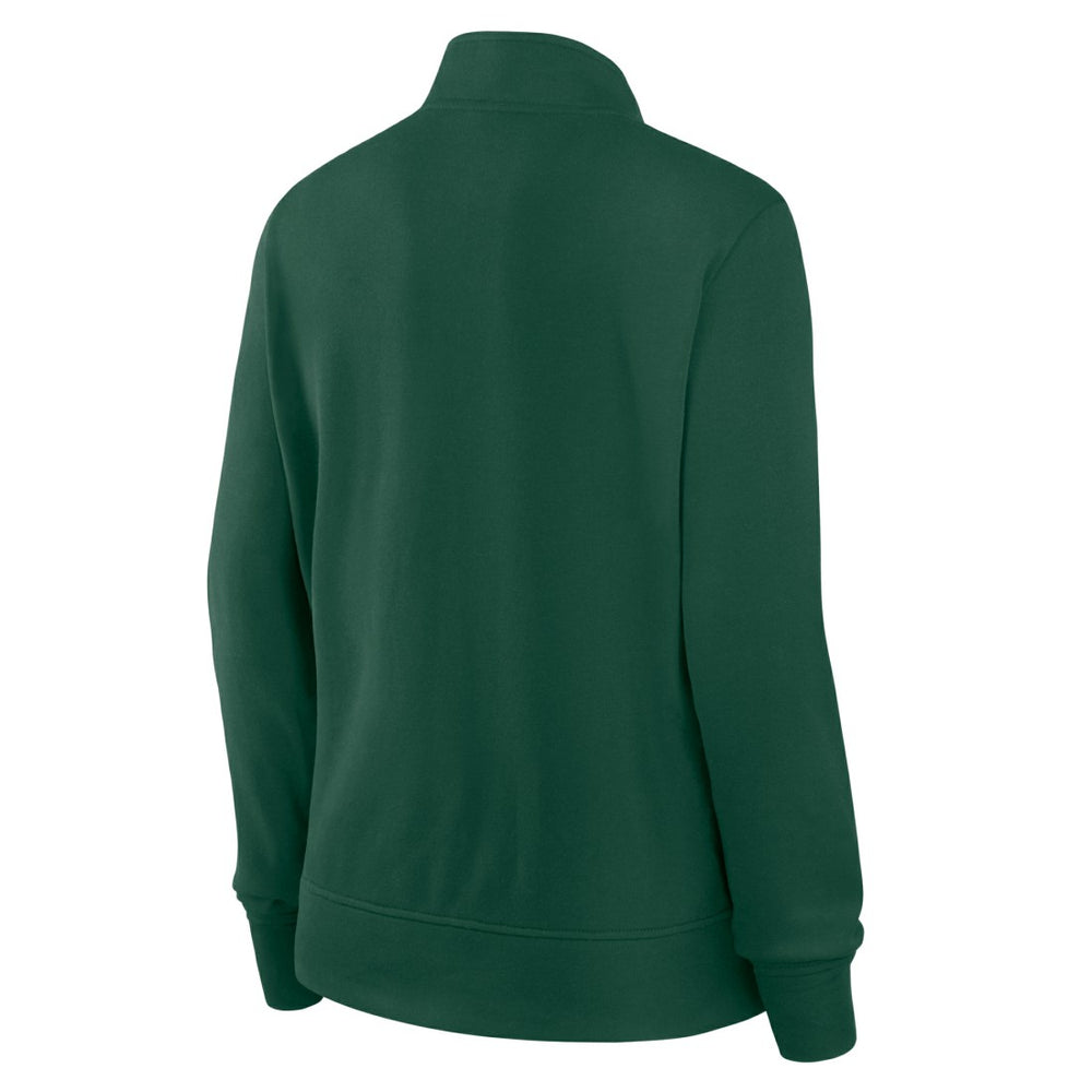 NFL Green Bay Packers Logo Athletic Women's Velocity Quarter-Zip Jacket
