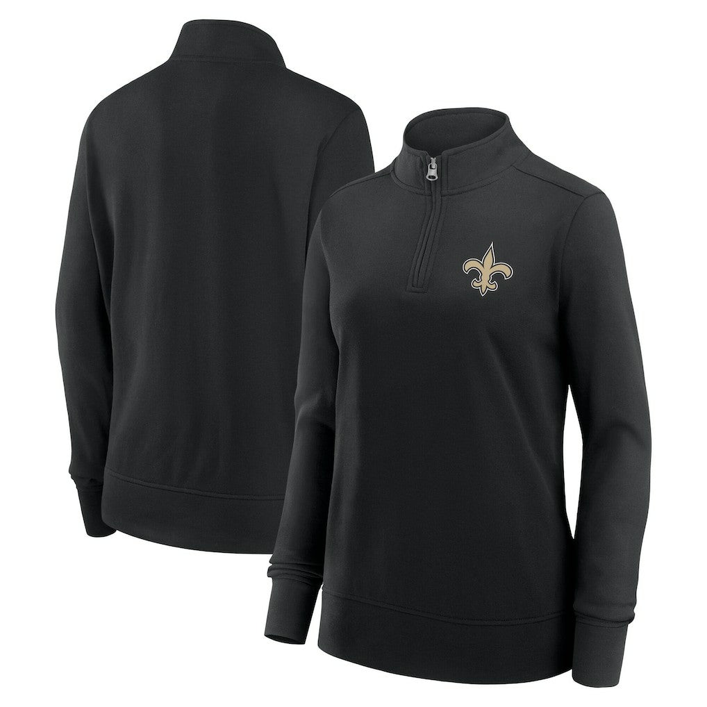 NFL New Orleans Saints Logo Athletic Women's Velocity Quarter-Zip Jacket