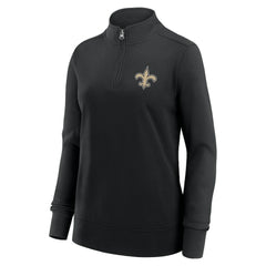 NFL New Orleans Saints Logo Athletic Women's Velocity Quarter-Zip Jacket