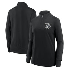 NFL Las Vegas Raiders Logo Athletic Women's Velocity Quarter-Zip Jacket