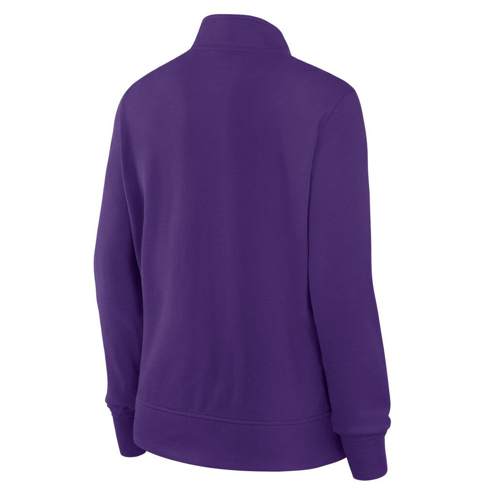 NFL Minnesota Vikings Logo Athletic Women's Velocity Quarter-Zip Jacket