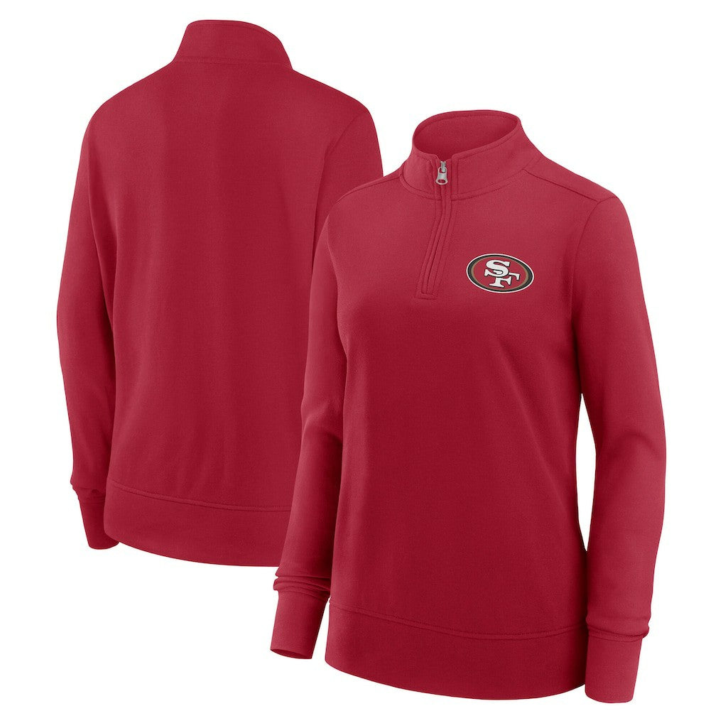 NFL San Francisco 49ers Logo Athletic Women's Velocity Quarter-Zip Jacket