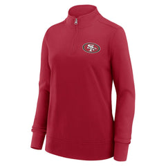 NFL San Francisco 49ers Logo Athletic Women's Velocity Quarter-Zip Jacket