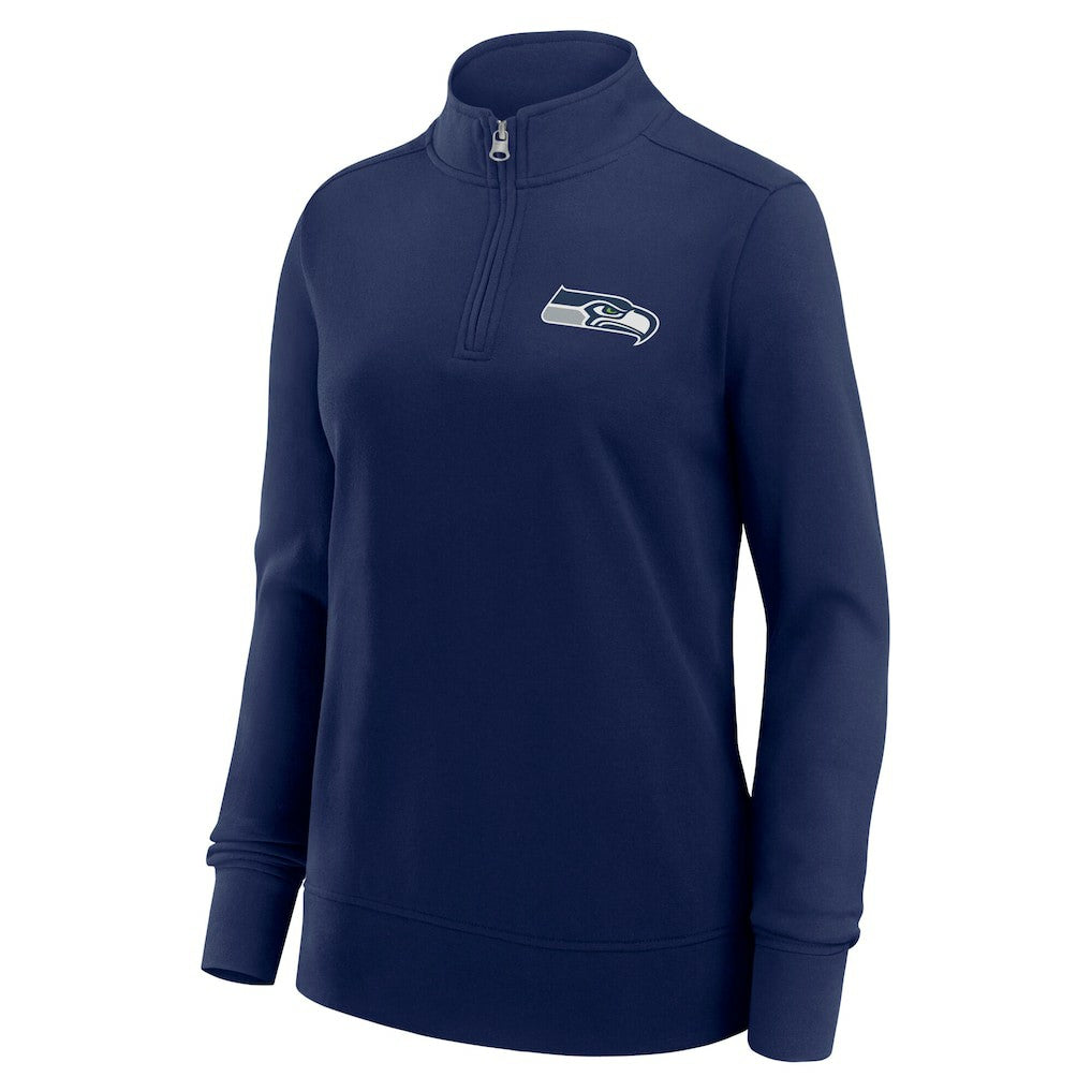 NFL Seattle Seahawks Logo Athletic Women's Velocity Quarter-Zip Jacket