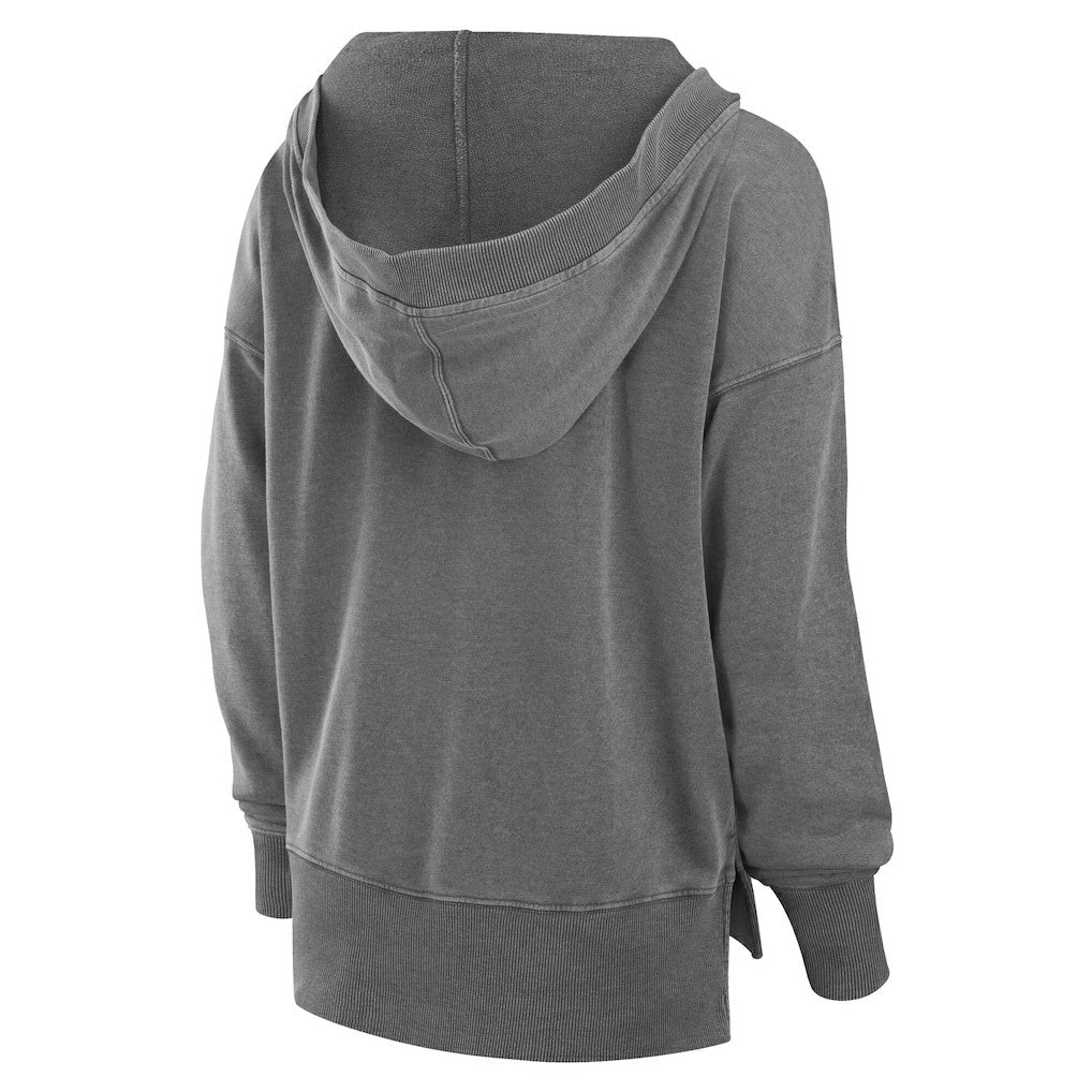 NFL Jacksonville Jaguars Women's Initiative Snow Wash French Terry V-Neck Pullover Hoodie