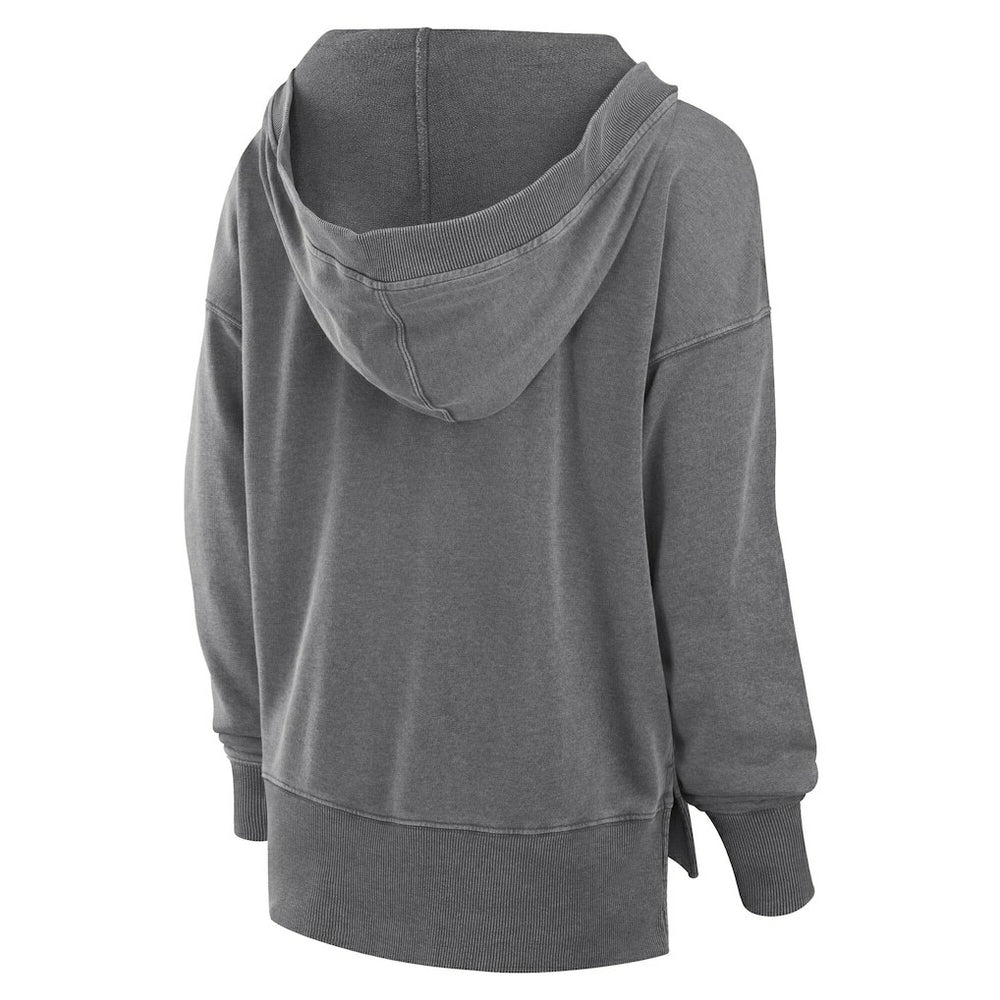 NFL Jacksonville Jaguars Women's Initiative Snow Wash French Terry V-Neck Pullover Hoodie