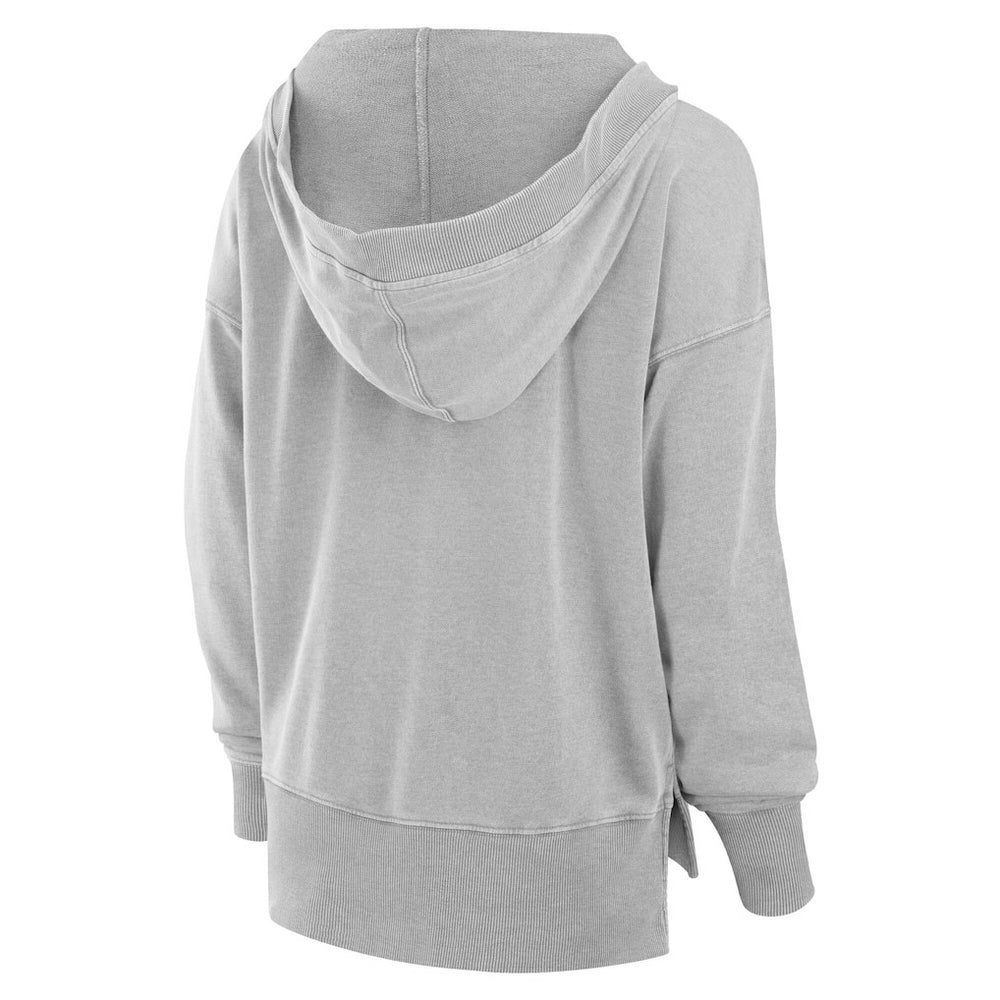 NFL Miami Dolphins Women's Initiative Snow Wash French Terry V-Neck Pullover Hoodie
