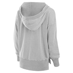 NFL Miami Dolphins Women's Initiative Snow Wash French Terry V-Neck Pullover Hoodie