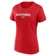 Chicago Blackhawks Logo Athletic Women's Launch Scoop Neck T-Shirt