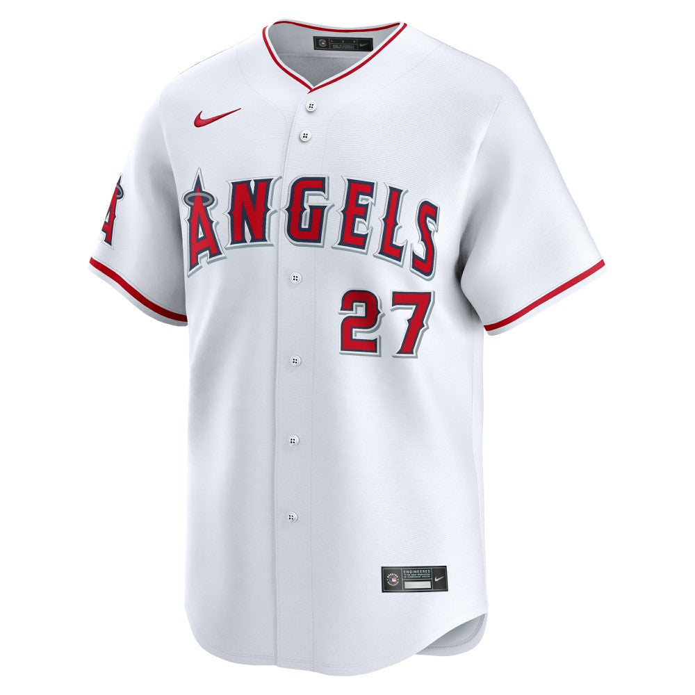 Mike Trout Los Angeles Angels Youth Home Limited Player Jersey - White | Nike