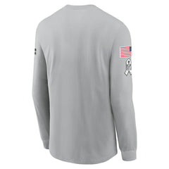 NFL Dallas Cowboys 2024 Salute To Service Long Sleeve T-Shirt