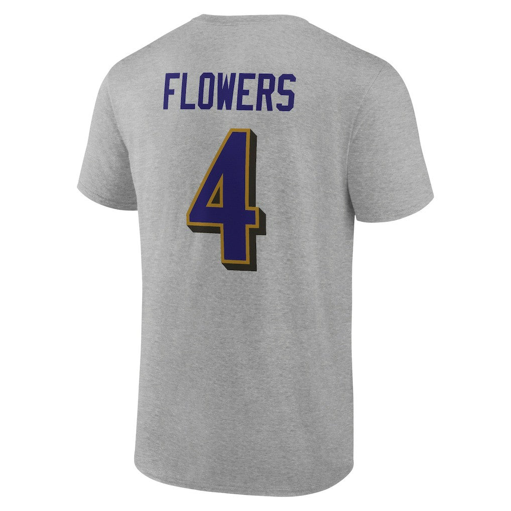 NFL Baltimore Ravens Zay Flowers  Icon Player Name & Number T-Shirt