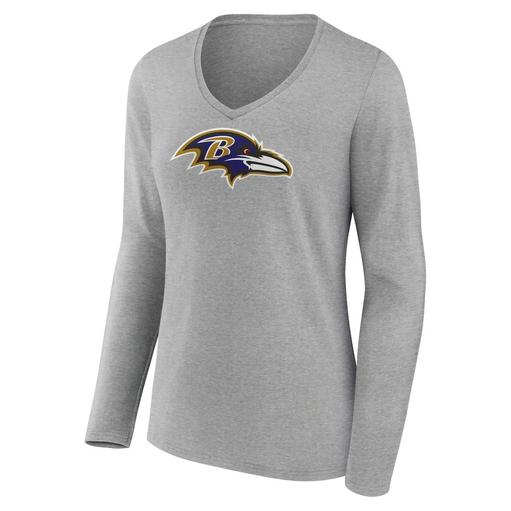 NFL Baltimore Ravens Zay Flowers  Women's Icon Player Name & Number Long Sleeve V-Neck T-Shirt