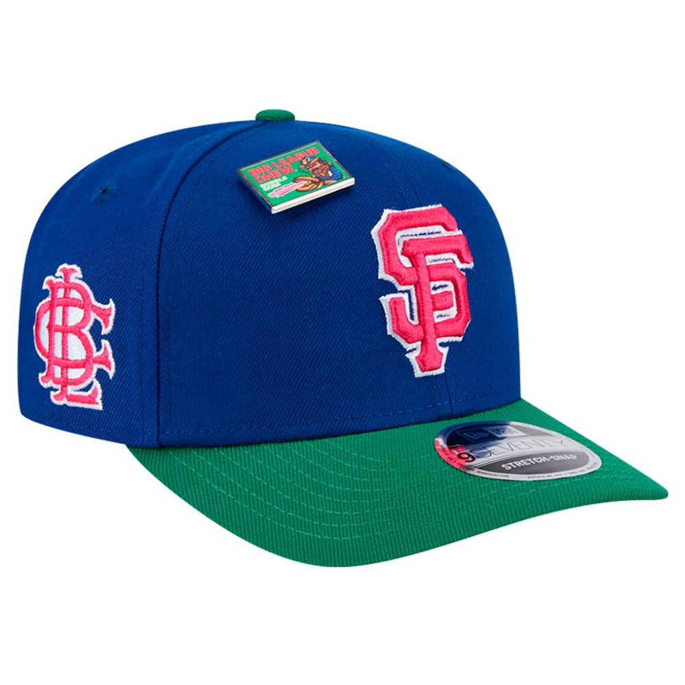 San Francisco Giants 2024 Big League Chew Flavor Pack 9SEVENTY Adjustable Hat - Royal/Green | New Era
