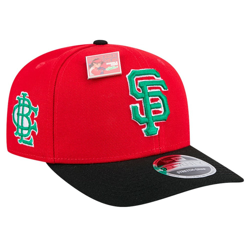 San Francisco Giants 2024 Big League Chew Flavor Pack 9SEVENTY Adjustable Hat - Red/Black | New Era