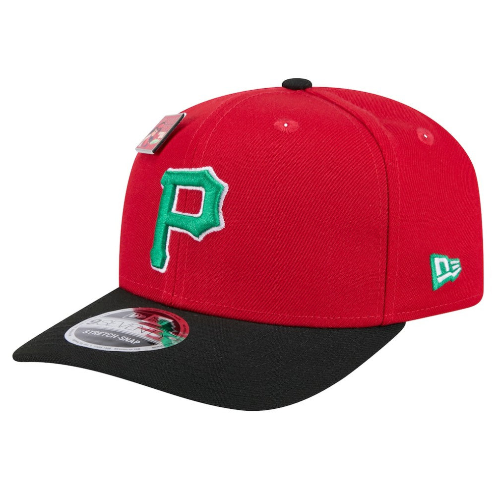 Pittsburgh Pirates 2024 Big League Chew Flavor Pack 9SEVENTY Adjustable Hat - Red/Black | New Era