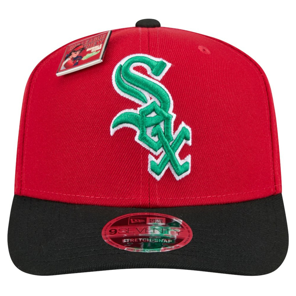 Chicago White Sox 2024 Big League Chew Flavor Pack 9SEVENTY Adjustable Hat - Red/Black | New Era